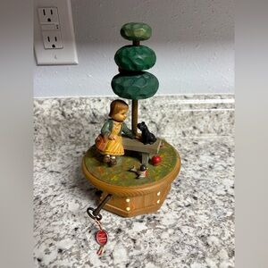 Vintage Anri w. Thorens Swiss musical movement,  9 inches (works well)